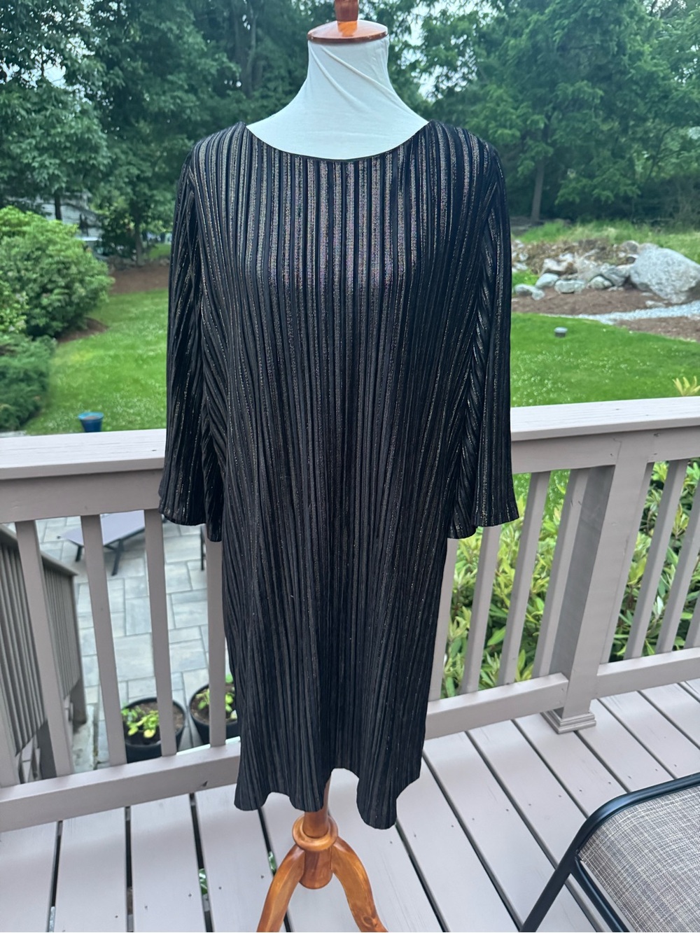 Chico’s l Shine Striped shift dress
